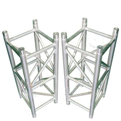 China Aluminum Material Line Tier Speaker Truss Stand Custom Aluminum Alloy 6061-T6/Q235 Small Truss Cover Stage Lighting Weight Truss for sale