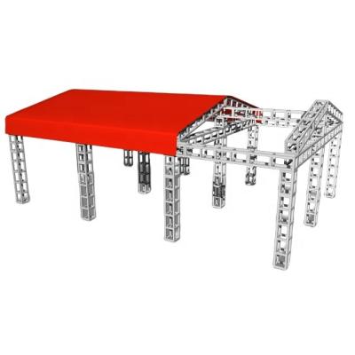 China Pin Type Square Aluminum Alloy 6082-T6 / 6061-T6 Truss Used Aluminum Lighting Truss 520mm for sale