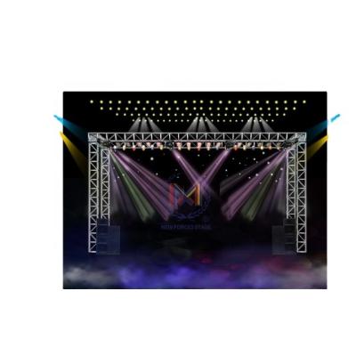 China Design 6061-T6 / 6082-T6 Aluminum Freestanding Party Event Truss Aluminum Torre de Armadura Sound Escenario for sale