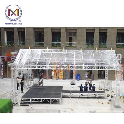 China Trade Show / Events Stage Aluminum Frame Truss Structure Curved DJ Truss System for sale