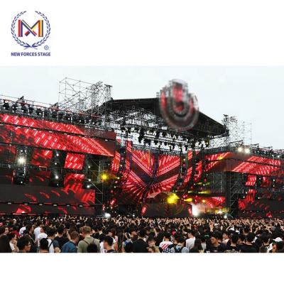 China Aluminum alloy 6061-T6/Q235 quality music festival concert stage roof truss system for sale for sale