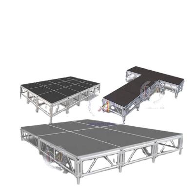 China Aluminum Alloy Stage For Concert Activity Outdoor Portable Stage Aluminum Stage 122X244 Tarimas Para Eventos for sale