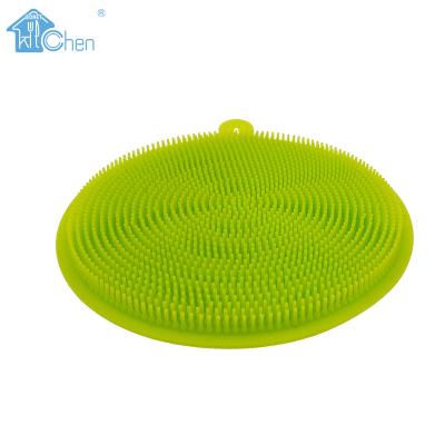 China Stocked Silicone Cleaning Brush Fruit Vegetable Cutlery Kitchenware Brushes Sponge Scouring Pads Tools Kitchen Accessories for sale