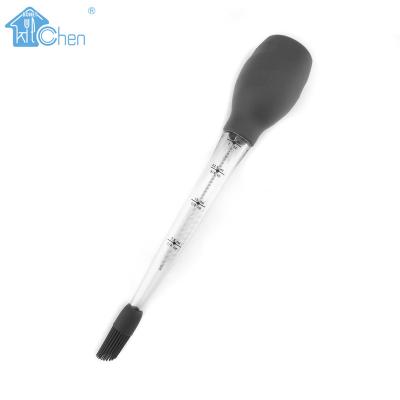 China KNU0143 Sustainable Food Grade Plastic Turkey Baster with Cleaning Brush for sale