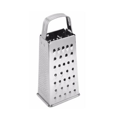 China Sustainable KBG0033 Four-sided Stainless Steel Box Vegetable Chopper Grater Cheese Slicer Vegetable Slicer for sale