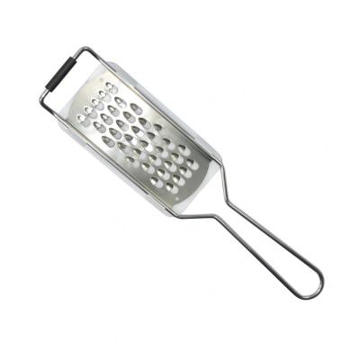 China KTG0067 High Quality Viable Stainless Steel Cheese Grater Lemon Zester Etching Vegetable Grater With Plastic Handle for sale