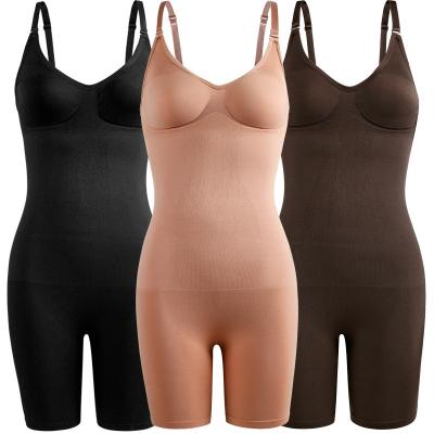 China QUICK DRY Seamless Body Shaper Strappy-Back Shapewear Shapewear Push Butt Jumpsuit Women Underwear Corrective Corset for sale