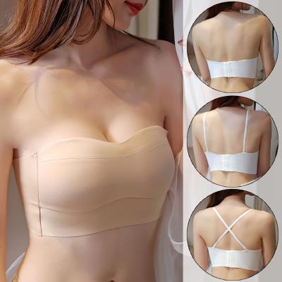 China QUICK DRY Strapless Bra Seamless Bandeau Push Up Bralette Non-wired Women Invisible Tube Bras Top Boneless Underwear Lingerie for sale