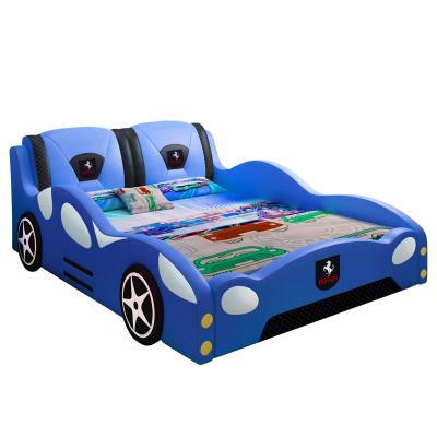 China Wholesale price solid wood bedroom furniture solid wood color frame car bed custom design for kids for sale