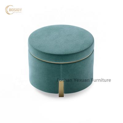 China Luxury gold stainless steel living room stool stool with gold finished 2021 new design stools and stools for sale