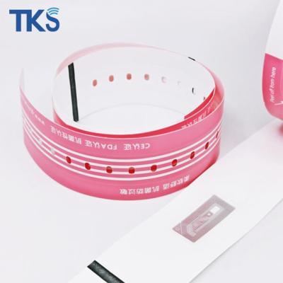 China Hospital Hospital Access Control RFID Tyvek Wristbands Paper For Events Delight Medical Paper Wristband for sale