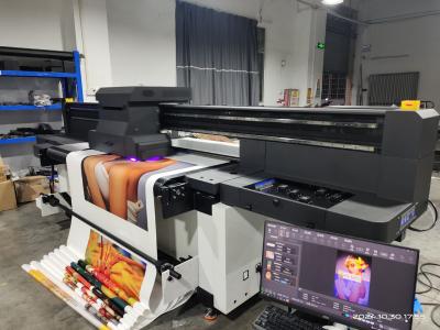 China 1.8m CMYK / White Roll To Roll Printer With High Resolution for sale