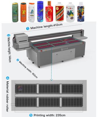 China Anpassbarer UV-Drucker 10 cm mittlere Höhe und 2500 x 1000 x 1300 mm Ausrüstungsgröße zu verkaufen