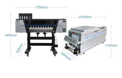 China 5 kleuren automatische UV DTF-printer met voor- en naverwarming van media voor UV DTF AB-film Te koop