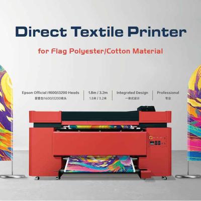 China Advanced Flag Printer MainTop Rip Software and Epson I3200-A1 Printhead with 3L Ink Volumn for sale