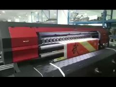 Customized Flag Printing Machine 4 Pass 720x1200dpi 120sqm/h with 12 Inches Maximum Winding Diameter