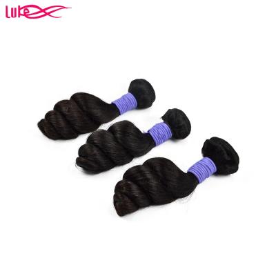 China One Dispenser Cuticle Aligned Hair Beauty Loose Wave Hair Bundles , Hair Extensions Virgin Human Hair for sale