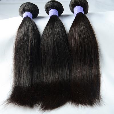 China Silky Straight Human Raw Brazilian Natural Color Bundle 100 Human Hair Straight Hair Silk Weave for sale