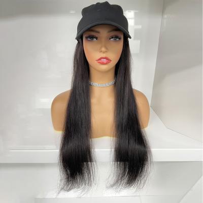 China One Dispenser Cuticle Aligned Hair Drop Shipping Long Straight Cap Wig 30 Inch Baseball Cap Wigs Hair Fashional Wig Caps For Black Women Girl for sale