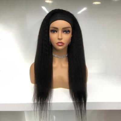 China One Dispenser Cuticle Aligned Hair Wholesale Straight Kinky Curly Headband Easy Install Headband Human Wigs Virgin Top Wig For Women for sale