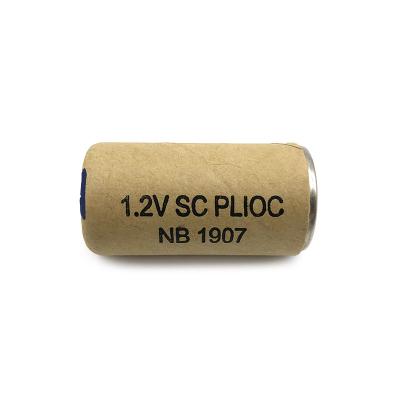 China Power Tools Total Capacity 10c Discharge sc1200mah Ni-Cd 1.2v Battery For Electric Toys Machine Tool Elements for sale