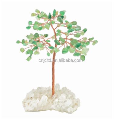 China Handmade High Quality Natural Lucky Tree Whosale Decoration Statue Feng Shui Crystal Tree for sale