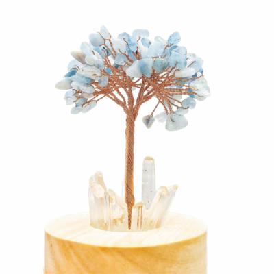 China Handmade Hot Selling Natural Citrine Copper Plated Copper Tree Life Decoration LED Night Light Crystal Tree for sale