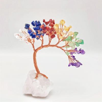 China Natural Crystal Low Luck Tree Life Low Money Decoration Handmade Christmas Gift Tree Birthday for sale