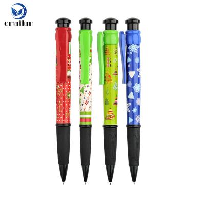 China Promotional Pen Christmas Promotional Pens Big Style Plastic Jumbo Pen With Logo Printing for sale