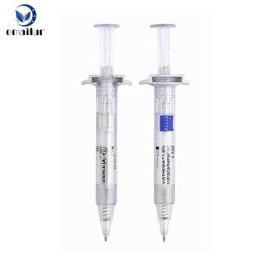 China Pen Novelty Promotional Hospital Ball Pens Syringe Shape Plastic Cheap Pen for sale