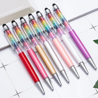 China Promotional Pen Promotional Gift Metal Crystal Ballpoint Pen With Active Stylus Pen For Smartphone for sale