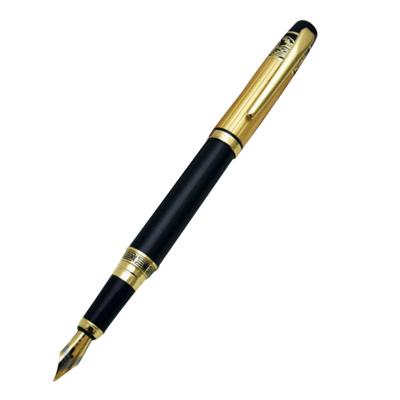 China Luxury Chinese Custom Brand Student Golden Fountain Pen Metal Hero Luxury Fountain Pens for sale