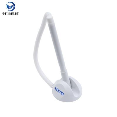 China Logo Promotional Advertising Office Bank Pen Hotel Ball Pen Plastic Office Pen With Stand for sale