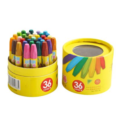 China School Kids 12 18 24 36 Pcs Art Drawing Oil Pastel Silky Pencils Set With Custom Logo for sale