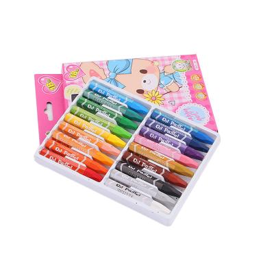 China School Kids 12 18 24 36 Pcs Pen Custom Silky Art Drawing Oil Pastel Chalk Wax Crayons for sale