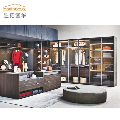 China Wholesale Customized Wooden Bedroom Furniture Closet Cabinet Factory Wardrobe Set Family Wardrobe for sale