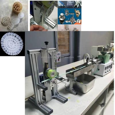 China Plastic PIPE lab pipe tupo production line mini multy small pipe straw extruder machine micro extruder desktop for lab for sale