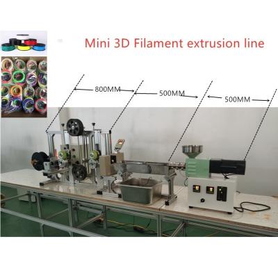 China SJ25 yarn lab 3D filament production line mini desktop for lab extruder machine extruder bequeno for sale