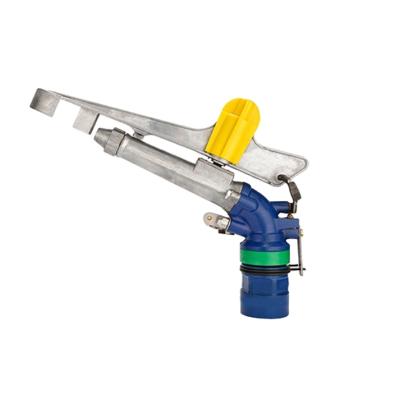 China Aluminum Alloy + Copper Agricultural Long Range High Pressure Water Irrigation System Rain Gun Sterilize Metal Automatic Head 360 Degree Rotating Sprinkler for sale