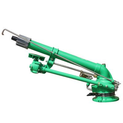 China Aluminum alloy + copper large farm irrigation 62m long shoot radius 360 degree altitude rotary adjustable vortex rain gun large for sale