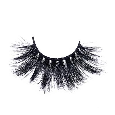 China Wholesale Super Soft Mink Mink Lashes Strip 25mm Loop Mink Lashes With Case Soft Strip Lashes for sale