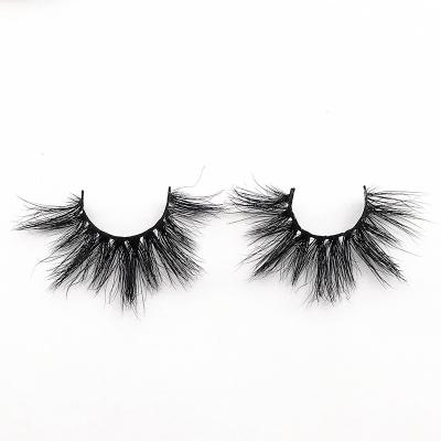 China Custom Soft 25mm Mink Lashes Vendor Soft Dramatic Mink Lashes Bulk Strip Lashes for sale