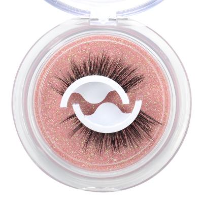 China Self Adhesive Eyelash Silk Adhesive Lash Cruelty Free False Eyelash Self Adhesive Eye Tape Soft Natural Soft False Eyelashes 3D for sale