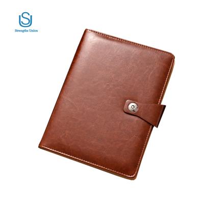 China Business Planner Binder Loose Leaf High Quality Printing Leather Stationery for sale