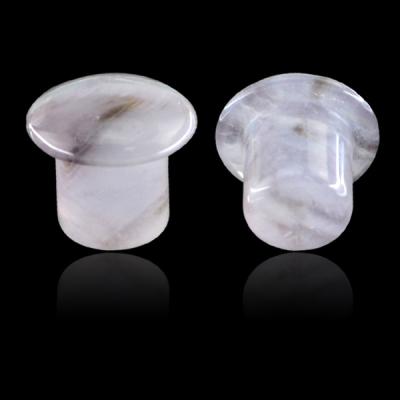 China Howlite Stone Semi Precious Stone Nature Stone Ear Plug Simple Flare Ear Tunnel Plug for sale