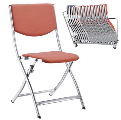 China Premium Steel Mesh Chair Modern 300lb Capacity Folding Church Chair for sale