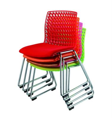 China Modern hot sale new design plastic stackable dining chair for sale