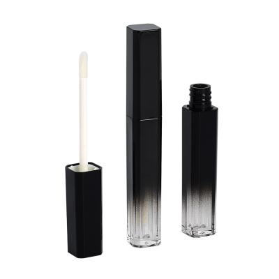 China Cosmetic Manufacturers Wholesale Cavity Black Tube Lip Gloss Tube Cosmetic Lip Gloss Packaging Material Custom Logo for sale