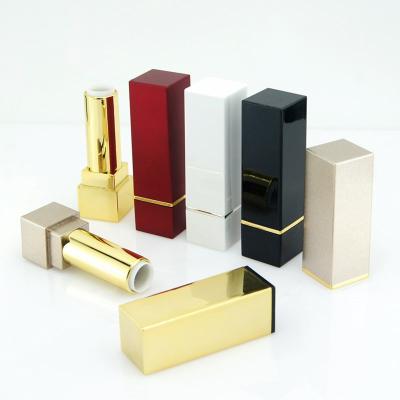 China Square Container Lipstick Cosmetic Empty Plastic Tube Case Container Lipstick Packaging Tube for sale