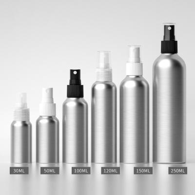 China PACKAGING BEAUTY Bottle Aluminum Sunscreen Toning Moisture Bottle Perfume Fine Mist Spray Bottle 30ml 50ml 120ml 150ml 250ml for sale